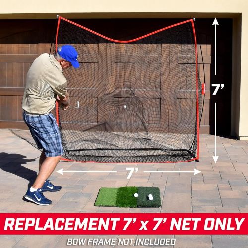  GoSports 7x7 Replacement Golf Net - Compatible Brand 7x7 Golf Net - Bow Type Frame Not Included