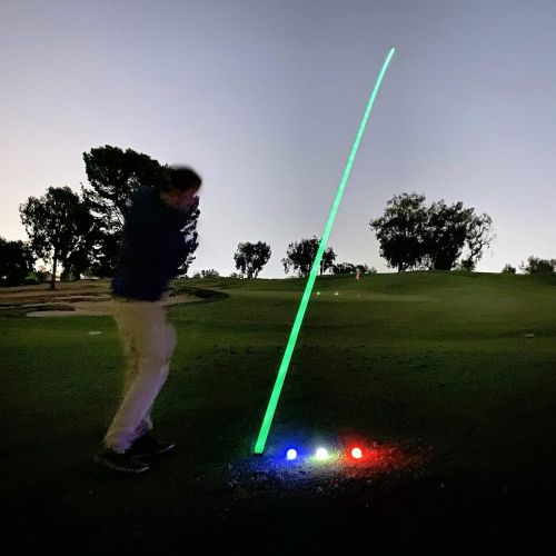  GoSports Light Up LED Golf Balls 12 Pack - Impact Activated with 10 Minute Timer - Includes Red, White, Blue and Green Balls