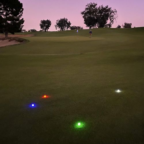 GoSports Light Up LED Golf Balls 12 Pack - Impact Activated with 10 Minute Timer - Includes Red, White, Blue and Green Balls