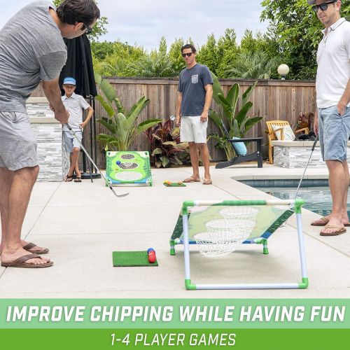  GoSports BattleChip Backyard Golf Cornhole Game - Fun New Golf Game for All Ages & Abilities