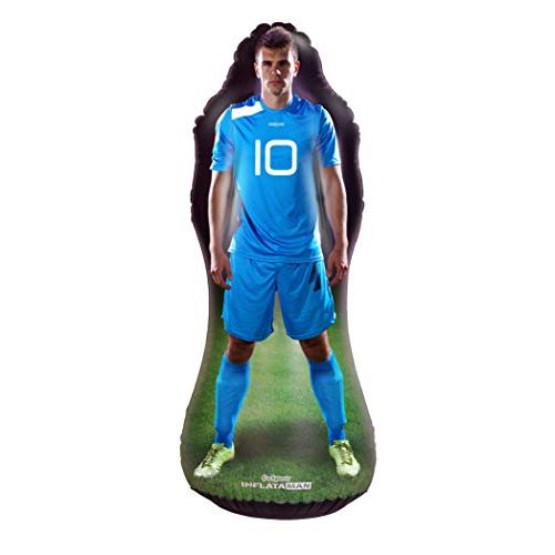  GoSports Inflataman Soccer Defender Training Aid - Weighted Defensive Dummy for Free Kicks, Dribbling and Passing Drills