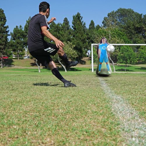  GoSports Inflataman Soccer Defender Training Aid - Weighted Defensive Dummy for Free Kicks, Dribbling and Passing Drills