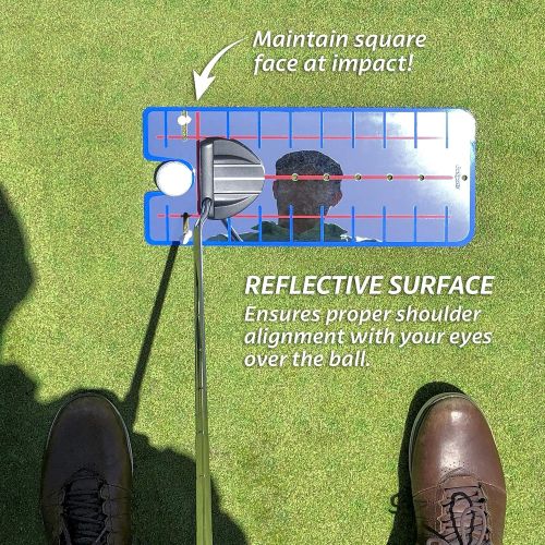  GoSports Golf Putting Alignment Mirror - Improve Your Putting (Choose Between Standard and XL Golf Mirror Training Aids)