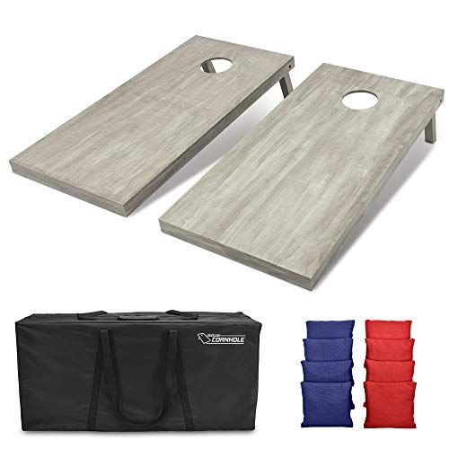  GoSports 4x2 Regulation Size Wooden Cornhole Boards Set - Includes Carrying Case and Over 100 Optional Bean Bag Colors