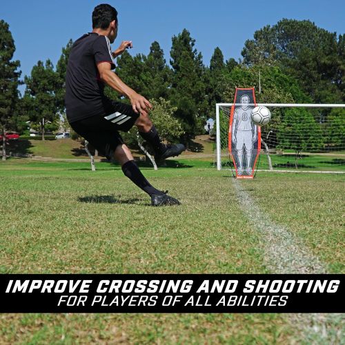  GoSports Soccer Xtraman Dummy Defender Training Mannequin - Practice Free Kicks, Dribbling and Passing Drills