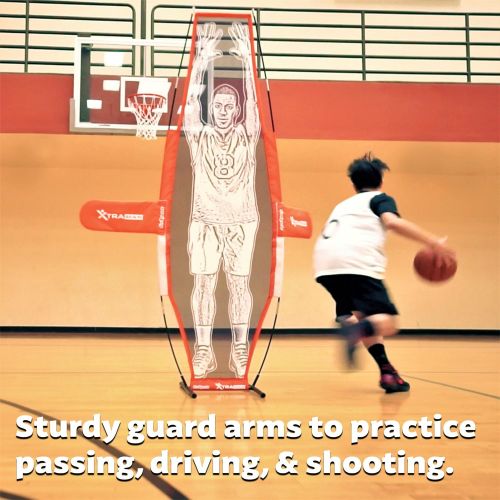  GoSports Basketball Xtraman Dummy Defender Training Mannequin - Huge 7 Size for Shooting, Dribbling and Driving Practice
