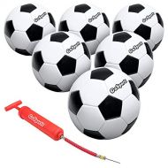 GoSports Classic Soccer Ball with Premium Pump, Available as Single Balls or 6 Packs, Choose Your Size