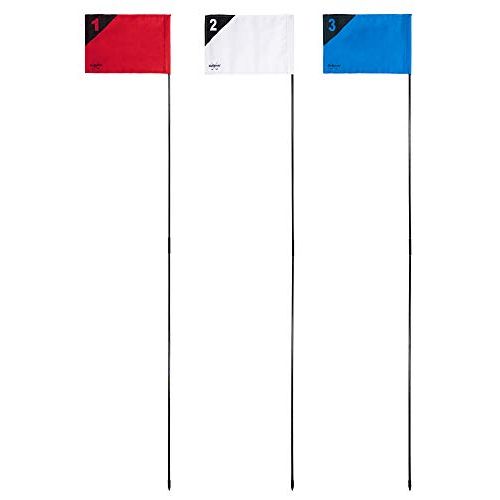  GoSports Golf Flags 3 Pack - Great for Practice and Backyard Family Golf Games, Multicolor