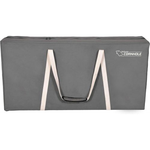  GoSports Canvas Cornhole Carrying Case - PRO Grade 4 x 2 Regulation Size - Choose Between Navy Blue, Gray and Natural Canvas Colors