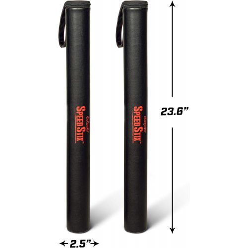  GoSports SpeedStix 2 Pack - Mixed Martial Arts & Sports Padded Contact Sticks, Black