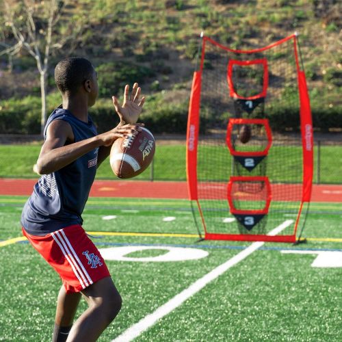 GoSports 8’ x 4’ Football Training Vertical Target Net, Improve QB Throwing Accuracy ? Includes Foldable Bow Frame and Portable Carry Case