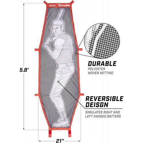  GoSports Baseball & Softball Pitching Kit - Practice Accuracy Training with Strike Zone & Xtraman Dummy Batter