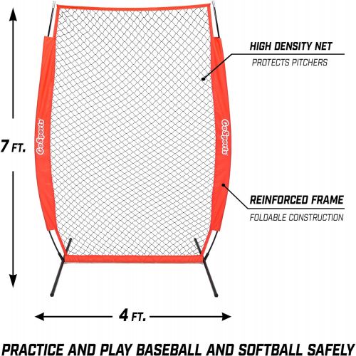  GoSports 7 x 4 - Screen - Baseball & Softball Pitcher Protection Net, Must Have for Safe Training