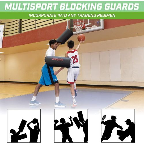  GoSports Big Paws and Padded Blocking Guards - 2 Pack, Great Defender Simulation for Martial Arts and Sports Training (Basketball, Football, Lacrosse, MMA and More)