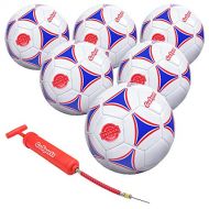 GoSports Premier Soccer Ball with Premium Pump - Available as Single Balls or 6 Packs - Choose Your Size