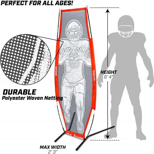  GoSports Football Xtraman Dummy Defender Quarterback Training Mannequin - QB Receiver for Passing Accuracy, Footwork Drills and Practice Clearing Linemen