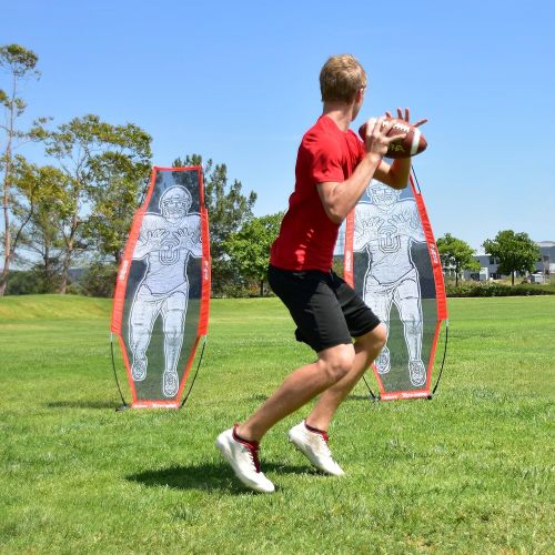  GoSports Football Xtraman Dummy Defender Quarterback Training Mannequin - QB Receiver for Passing Accuracy, Footwork Drills and Practice Clearing Linemen