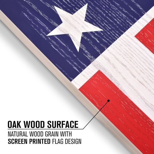  GoSports Flag Series Wood Cornhole Sets ? Choose between American Flag and State Flags ? Includes Two Regulation Size 4’ x 2’ Boards, 8 Bean Bags, Carrying Case and Game Rules