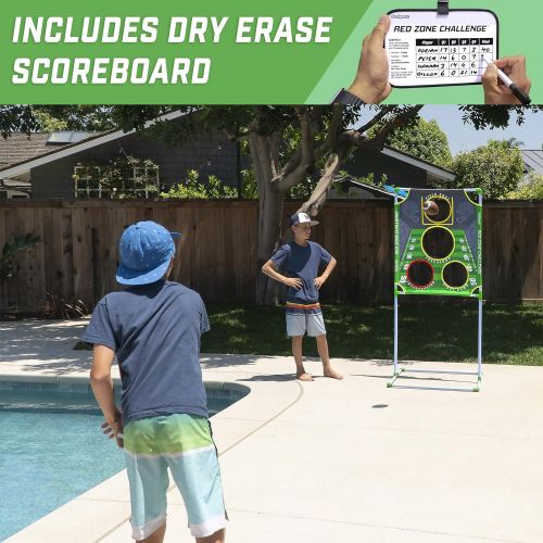  GoSports Football & Baseball Toss Games Available in Football Red Zone Challenge or Baseball Pro Pitch Challenge Choose Between Backyard Toss or Door Hang Targets