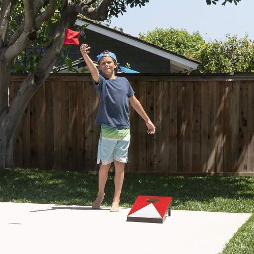  GoSports Portable Size Cornhole Game Set with 6 Bean Bags - Great for Indoor & Outdoor Play (Choose Between Classic or Wood Designs)