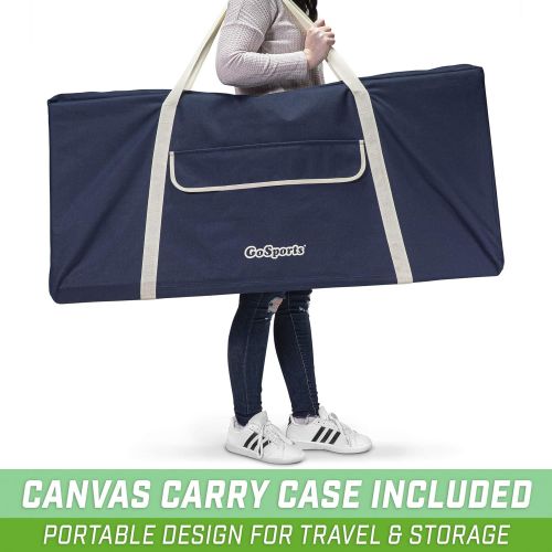  GoSports 4 Foot Width Giant Portable 4 in a Row Game - Huge Size with Carry Case and Rules