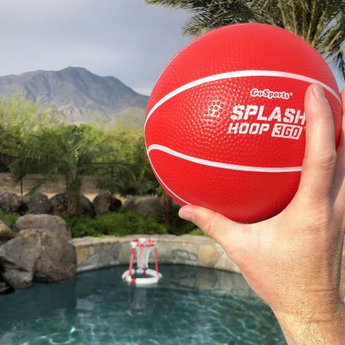  GoSports Splash Hoop 360 Floating Pool Basketball Game Includes Hoop, 2 Balls and Pump
