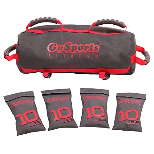  GoSports Weight Bag Workout Training Aid - Maximum 40lbs, Fitness Exercises for All Skill Levels - Simply Fill with Sand