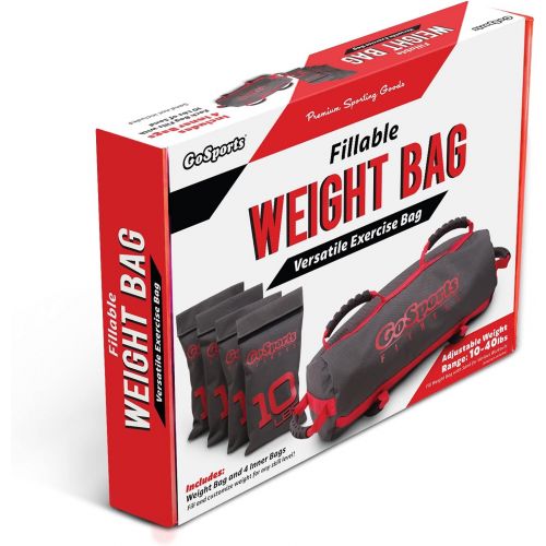  GoSports Weight Bag Workout Training Aid - Maximum 40lbs, Fitness Exercises for All Skill Levels - Simply Fill with Sand