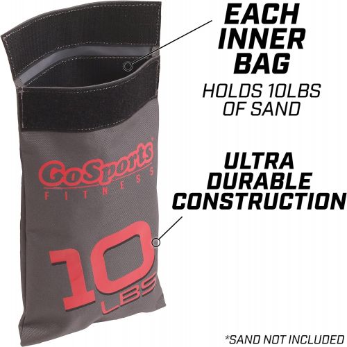  GoSports Weight Bag Workout Training Aid - Maximum 40lbs, Fitness Exercises for All Skill Levels - Simply Fill with Sand