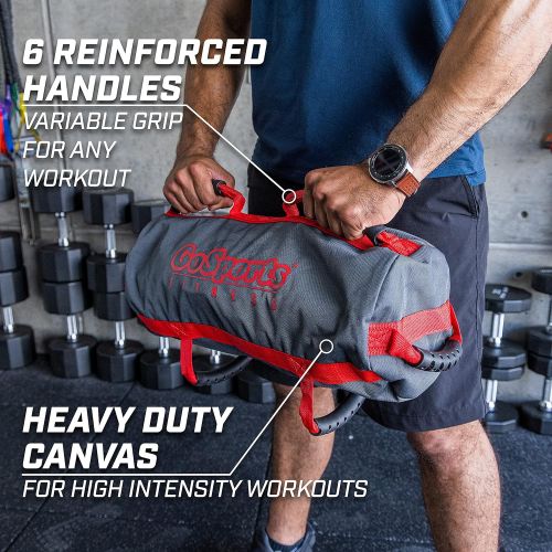  GoSports Weight Bag Workout Training Aid - Maximum 40lbs, Fitness Exercises for All Skill Levels - Simply Fill with Sand