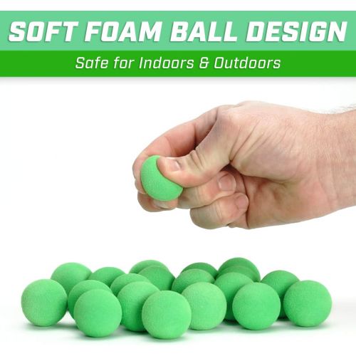  GoSports Official Foam Fire Blasters - 2 Pack Toy Blasters & Replacement Bullet Balls ? Fun for Accuracy Games and GoSports Foam Fire Shooting Games