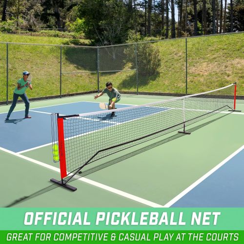  GoSports Regulation 22ft Pickleball Net ? Includes Net, Frame and Carry Case, Portable Design for Setup in Minutes