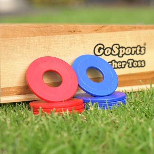  GoSports Replacement Washer Sets for Washer Toss - Sets of 8 Washers - Choose from Steel, Plastic Coated Steel or Bottle Opener Washers