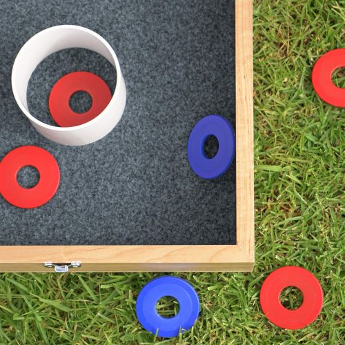  GoSports Replacement Washer Sets for Washer Toss - Sets of 8 Washers - Choose from Steel, Plastic Coated Steel or Bottle Opener Washers