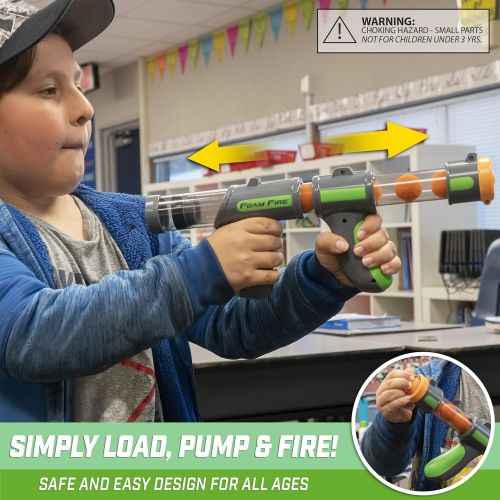  GoSports Foam Fire Games - Available in Alien Invaders and Trophy Hunt Targets or Door Hang Battle Strike and Capture the Cash Targets - Sets Include 2 Toy Blasters for Kids and Fo