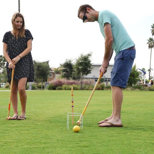  GoSports Premium Croquet Set for Adults & Kids - Choose Between Deluxe and Standard