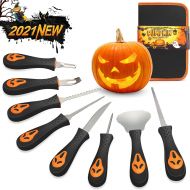GoStock Pumpkin Carving Kit, Halloween Professional Pumpkin Carving Tools With Carrying Case, Duty Stainless Steel Pumpkin Carver Knife Set for Halloween