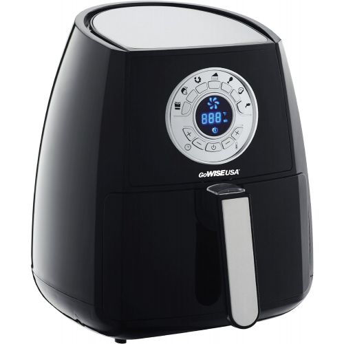  GoWISE USA 3.7-Quart 7-in-1 Air Fryer with 7 Cook Presets + 50 Recipes for your Air Fryer (Black)