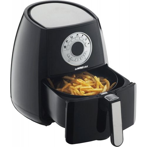  GoWISE USA 3.7-Quart 7-in-1 Air Fryer with 7 Cook Presets + 50 Recipes for your Air Fryer (Black)