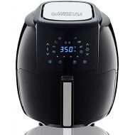 GoWISE USA 5.8-Quarts 8-in-1 Electric Air Fryer XL + 50 Recipes for your Air Fryer Book (Black)