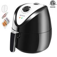 Z ZTDM Healthy Air Fryer (Two Styles) 3.7Quart 1500W Quick CookingPower SavingEasy Cleaning, Automatic Air Frying Machine with Metal Holder and Cooking Tongs (Red)
