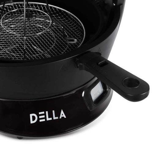 델 DELLA Della 9 In 1 Electric Air Fryer Multicooker Halogen Powered LED Display Vertical Rotisserie Oven Stir Fry & Grill, ETL Certified