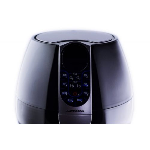  GoWISE USA 3.7-Quart 8-in-1 Electric Programmable Air Fryer (Black)