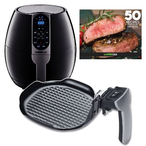  GoWISE USA 3.7-Quart 8-in-1 Electric Programmable Air Fryer (Black)