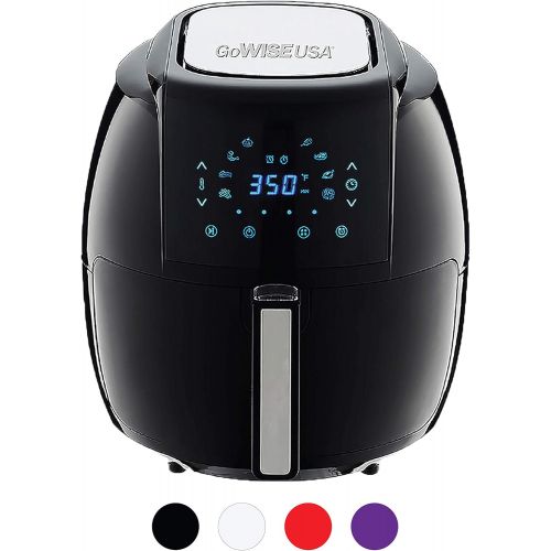  [아마존핫딜][아마존 핫딜] GoWISE USA GW22731 1700-Watt 5.8-QT 8-in-1 Digital Air Fryer + Recipes, Black