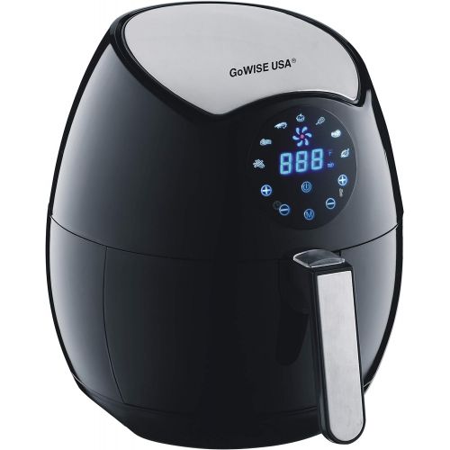  GoWISE USA Mings Mark GW22621 Electric Air Fryer, 3.7 QT, Black