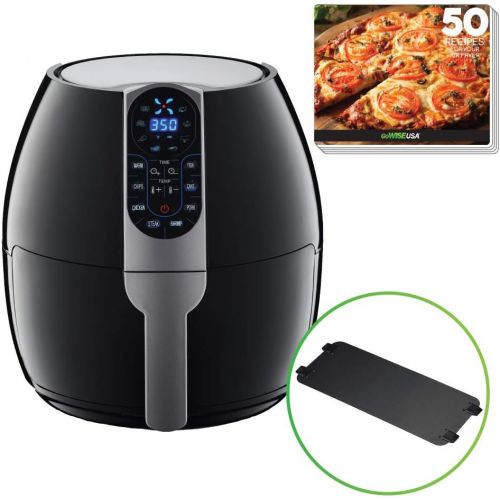  GoWISE USA 5-Quart Air Fryer with 8 Cook Presets + Recipe Book, Black, 5.0-Qt