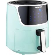 GoWISE USA GW22954 7-Quart Electric Air Fryer with Dehydrator& 3 Stackable Racks, Digital Touchscreen with 8 Functions + Recipes, 7.0-Qt, Mint/Silver