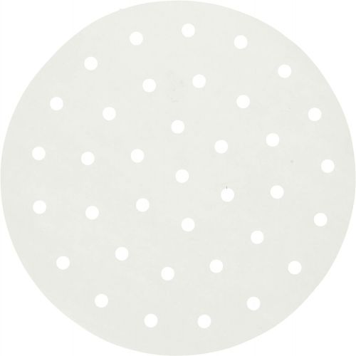  [아마존베스트]GoWISE USA GWA0005 Perforated Parchment Non-Stick Liners for Air Fryers, Steaming, Dumplings-100 Pcs, 7.5 Inches, White