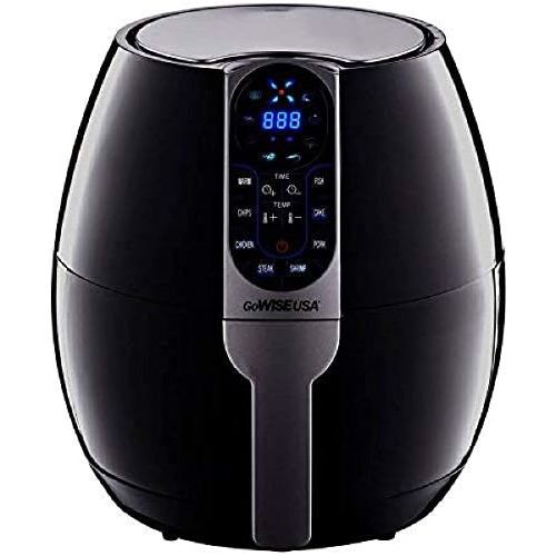  [아마존베스트]GoWISE USA 3.7-Quart Programmable Air Fryer with 8 Cook Presets, GW22638 - Black